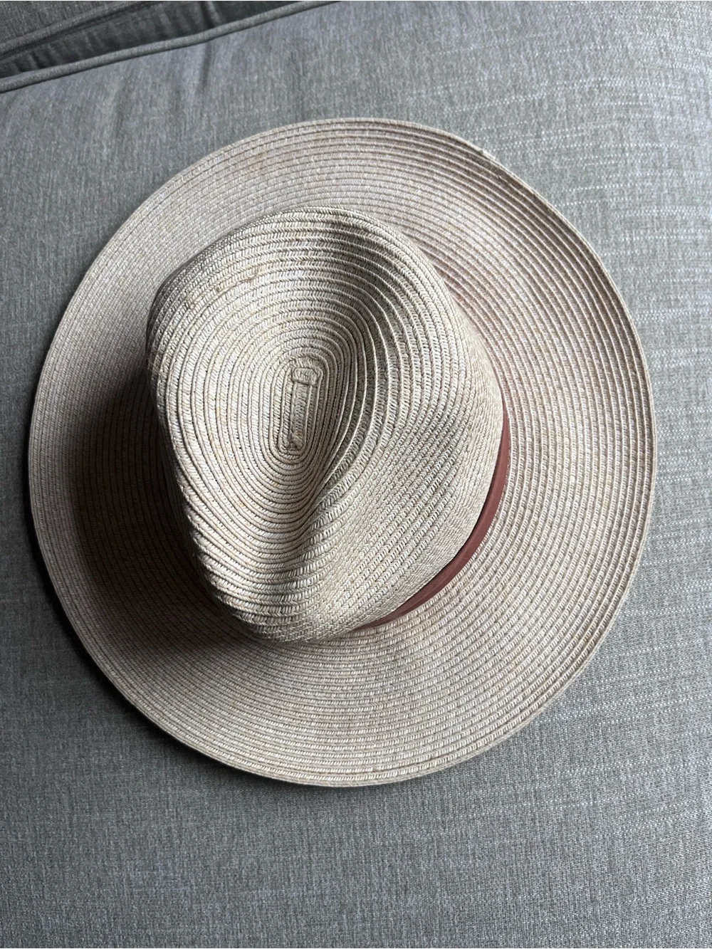 Nordstrom Wide Brim Straw Sun Hat with Brown Band